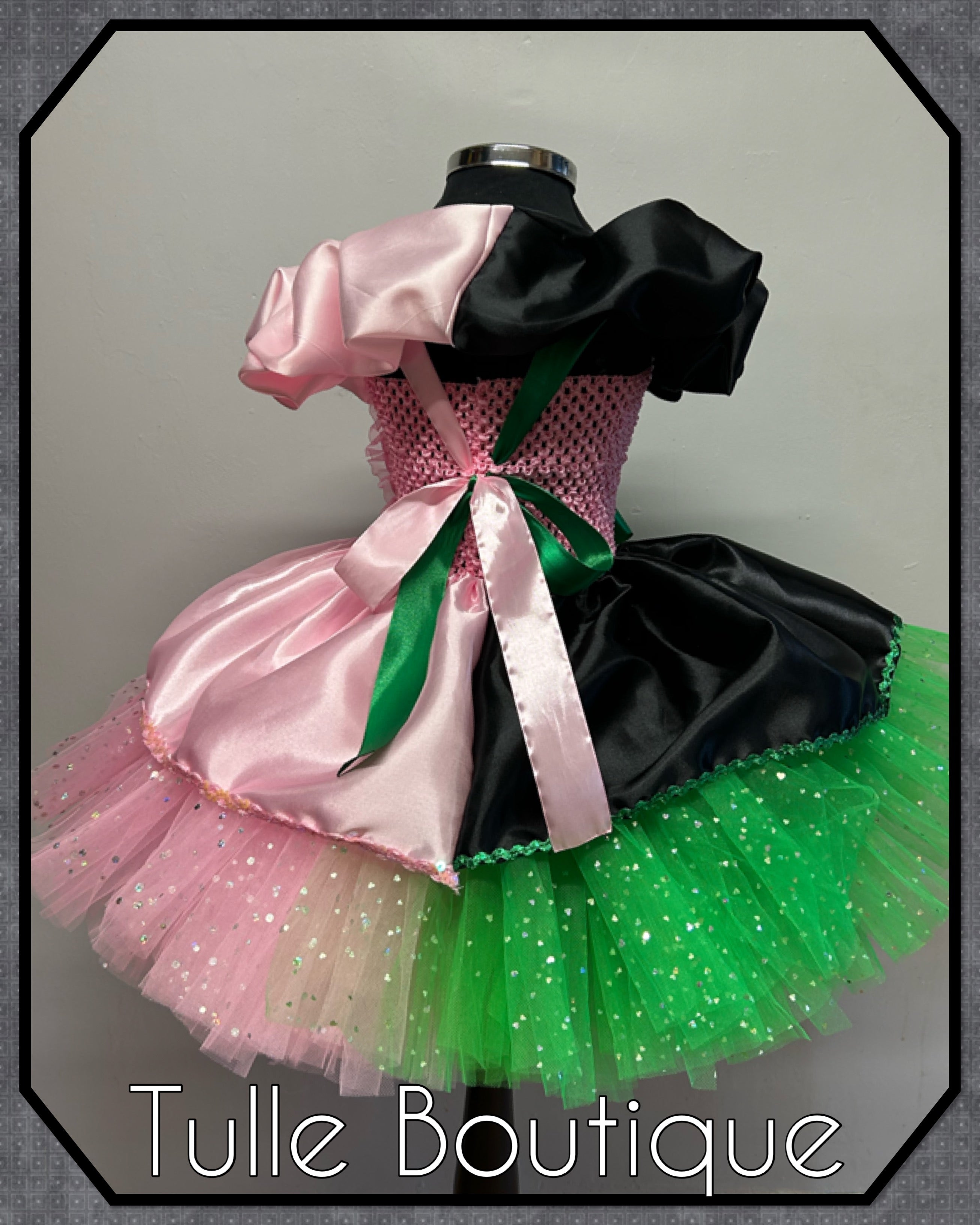 Girls toddlers Wicked Glinda and Elphaba tutu dress, ballgown, fancy dress costume