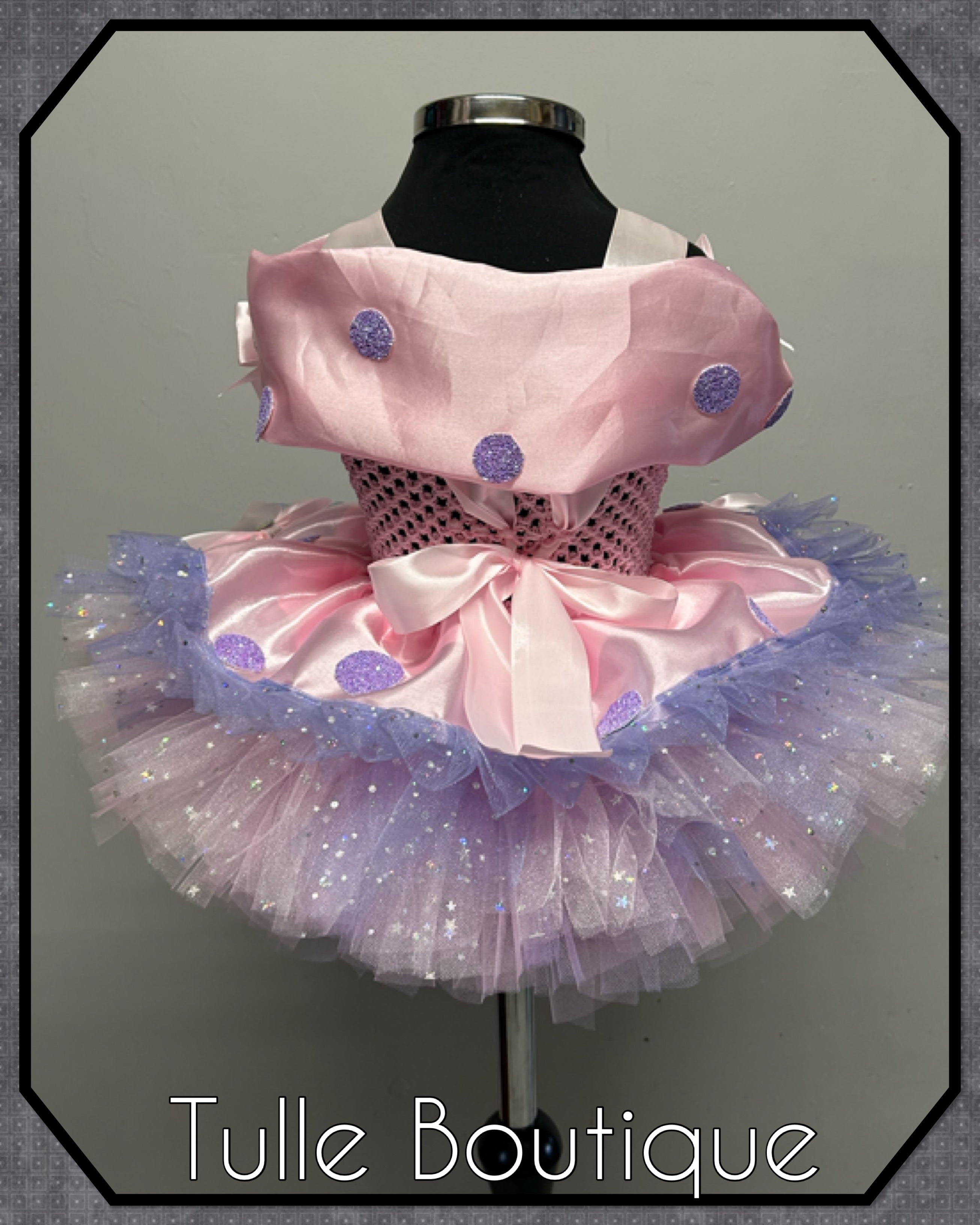 Girls toddlers Minnie Mouse and Daisy Duck tutu dress, birthday ballgown, fancy dress costume