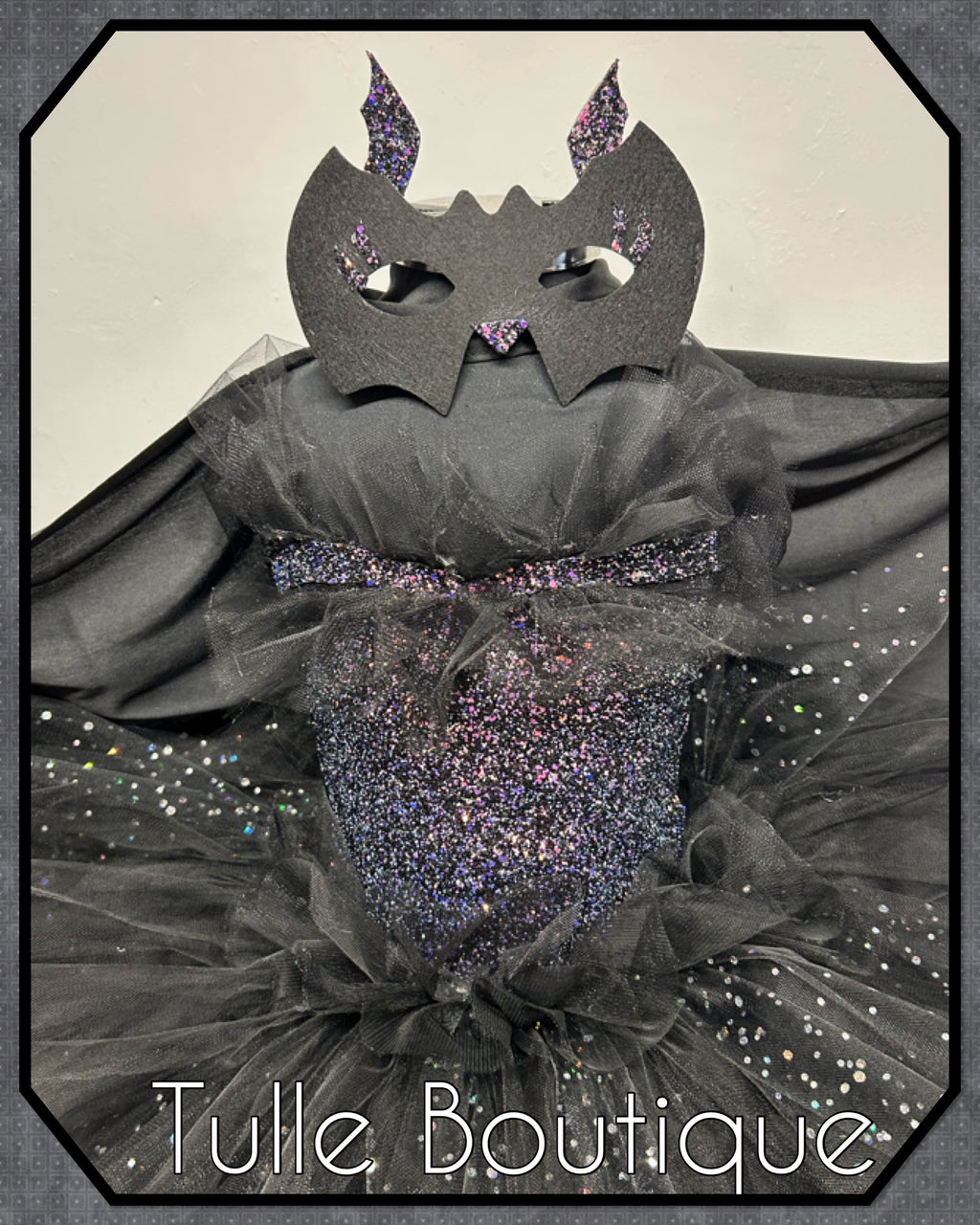 Girls toddlers sparkly Bat tutu birthday party dress,ballgown, fancy dress costume