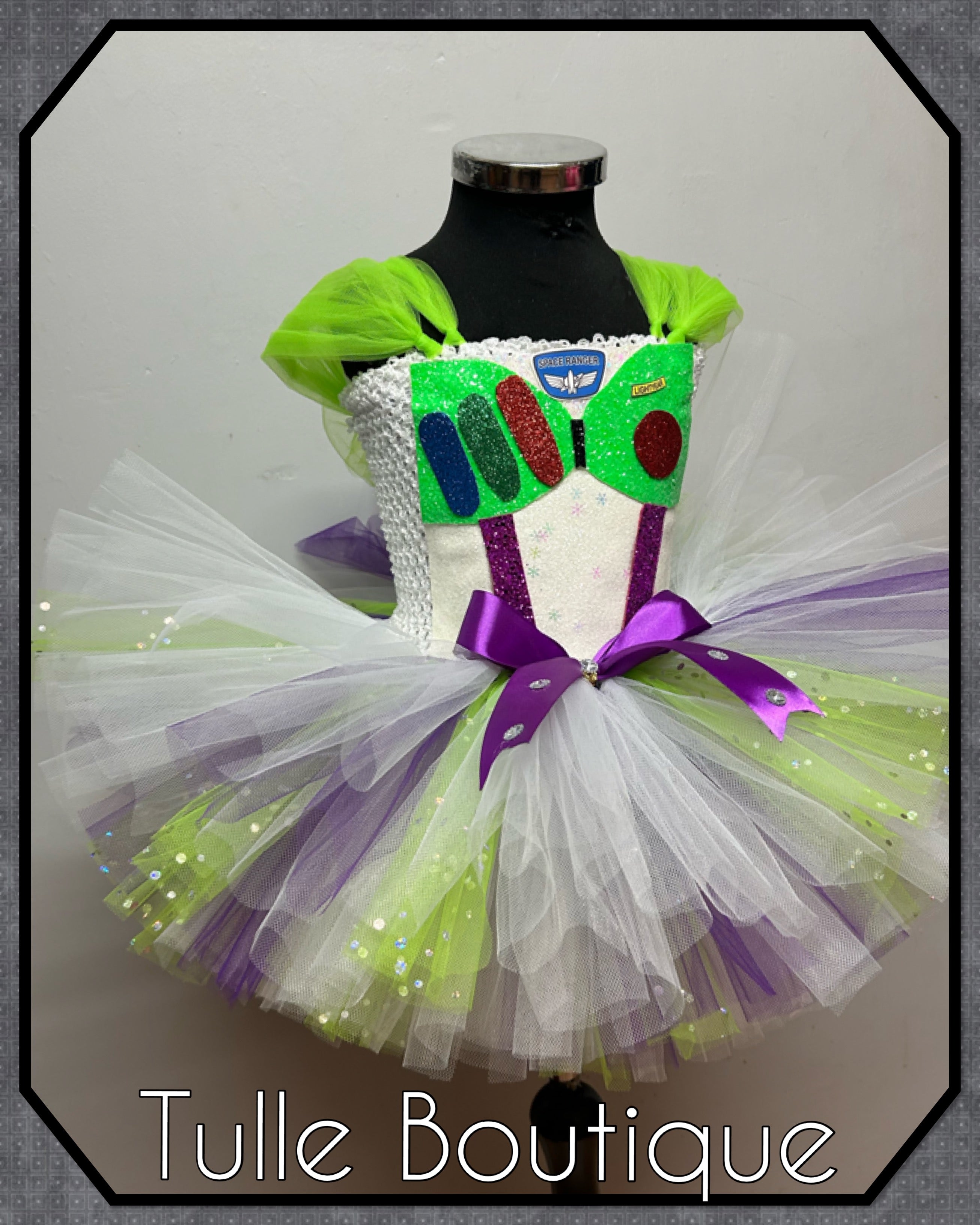 Girls toddlers Buzz Lightyear Toy Story tutu dress, ballgown, fancy dress costume