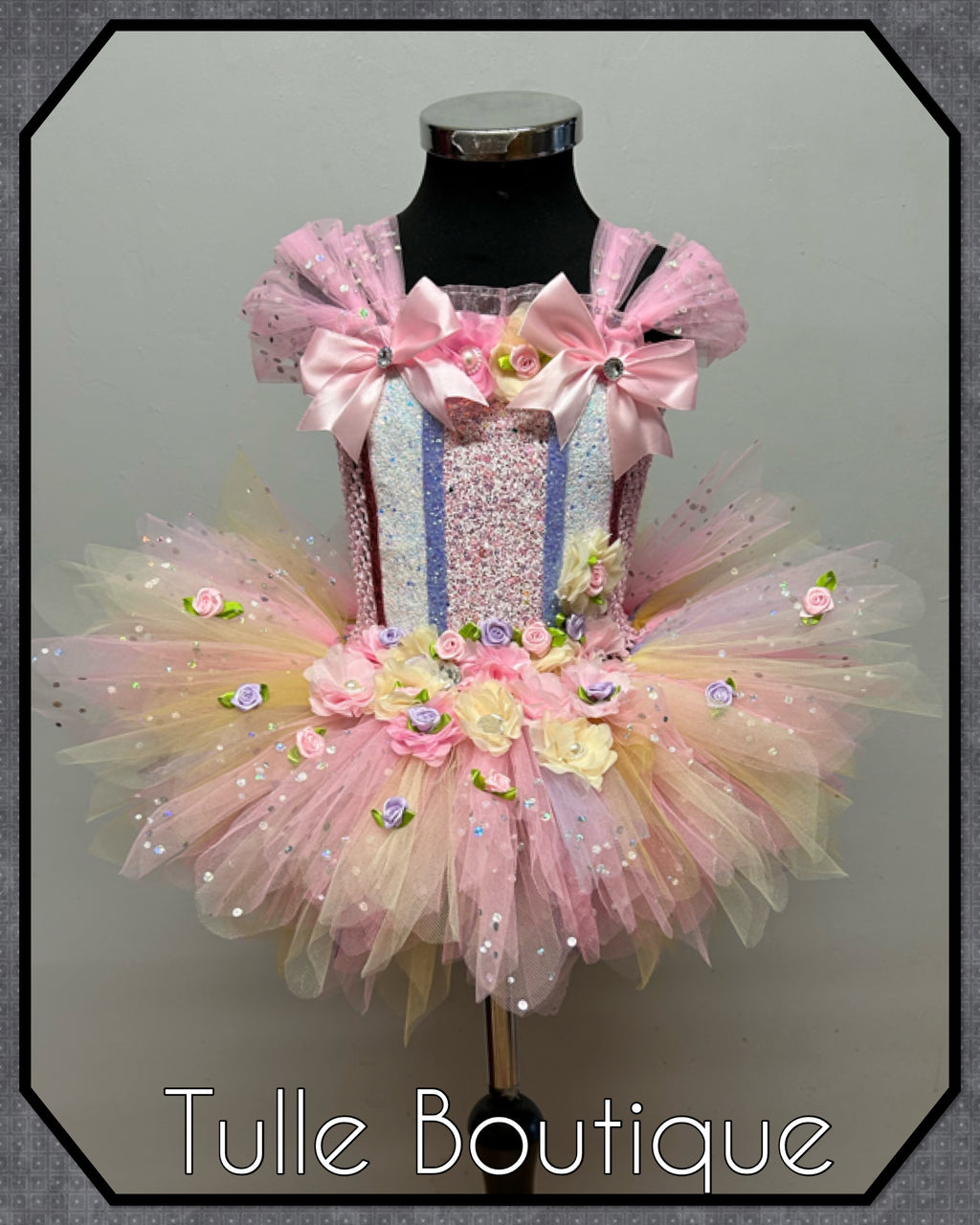 Girls toddlers Lila fairy tutu dress pinks and nude, ballgown, fancy dress costume
