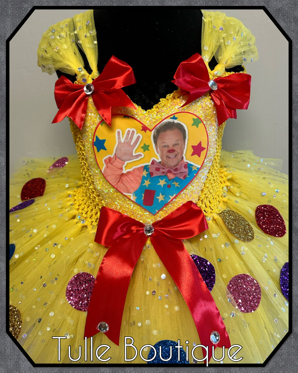 Girls toddlers Mr Tumble sparkle tutu dress, ballgown,fancy dress costume