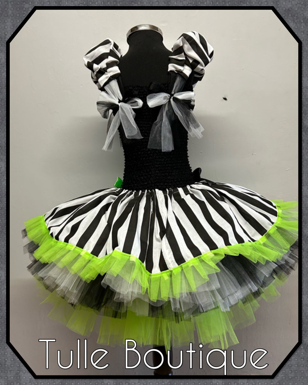 Girls toddlers Beetlejuice tutu dress, ballgown, fancy dress costume