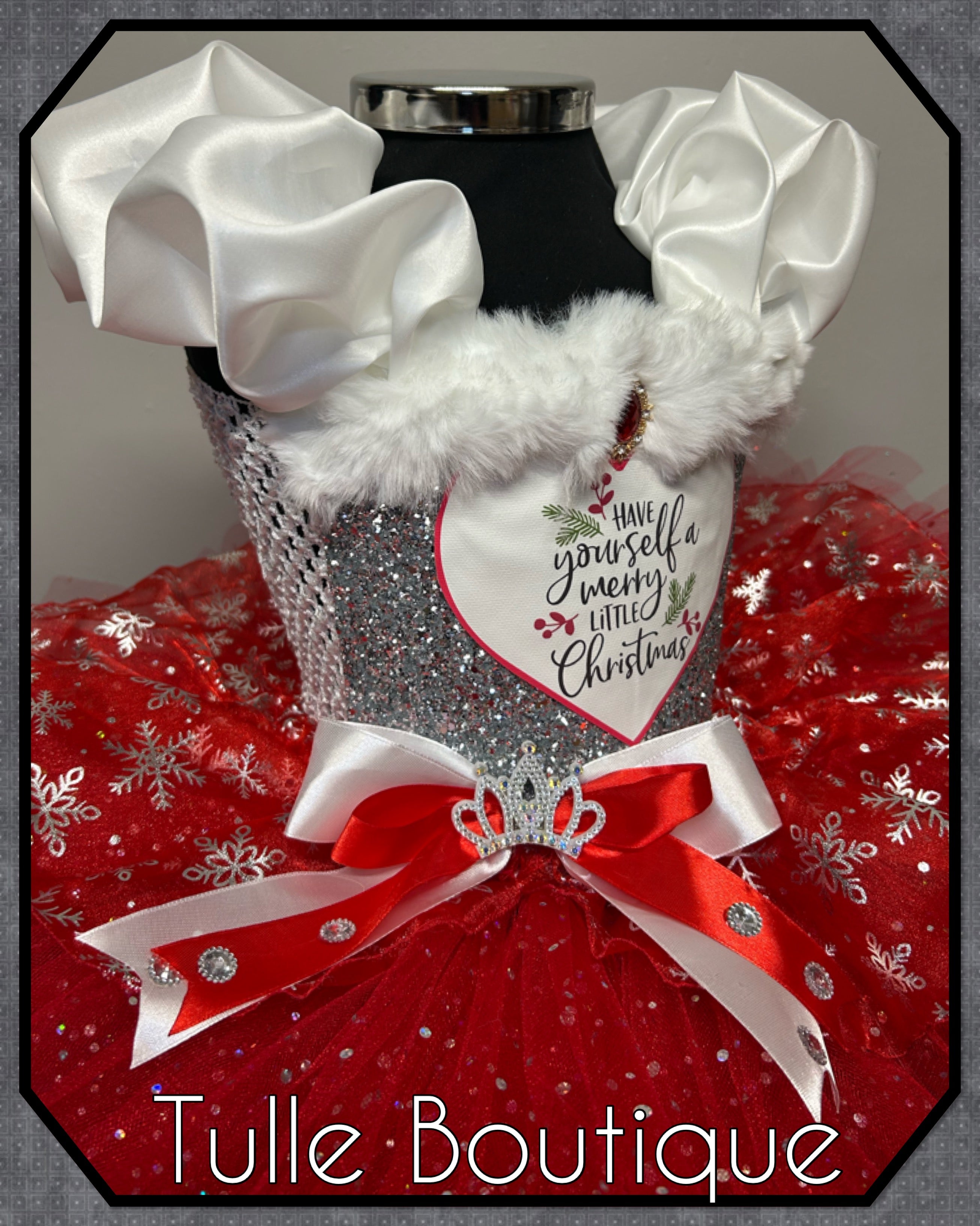 Girls toddlers Christmas Snowflake tutu dress,ballgown, fancy dress costume