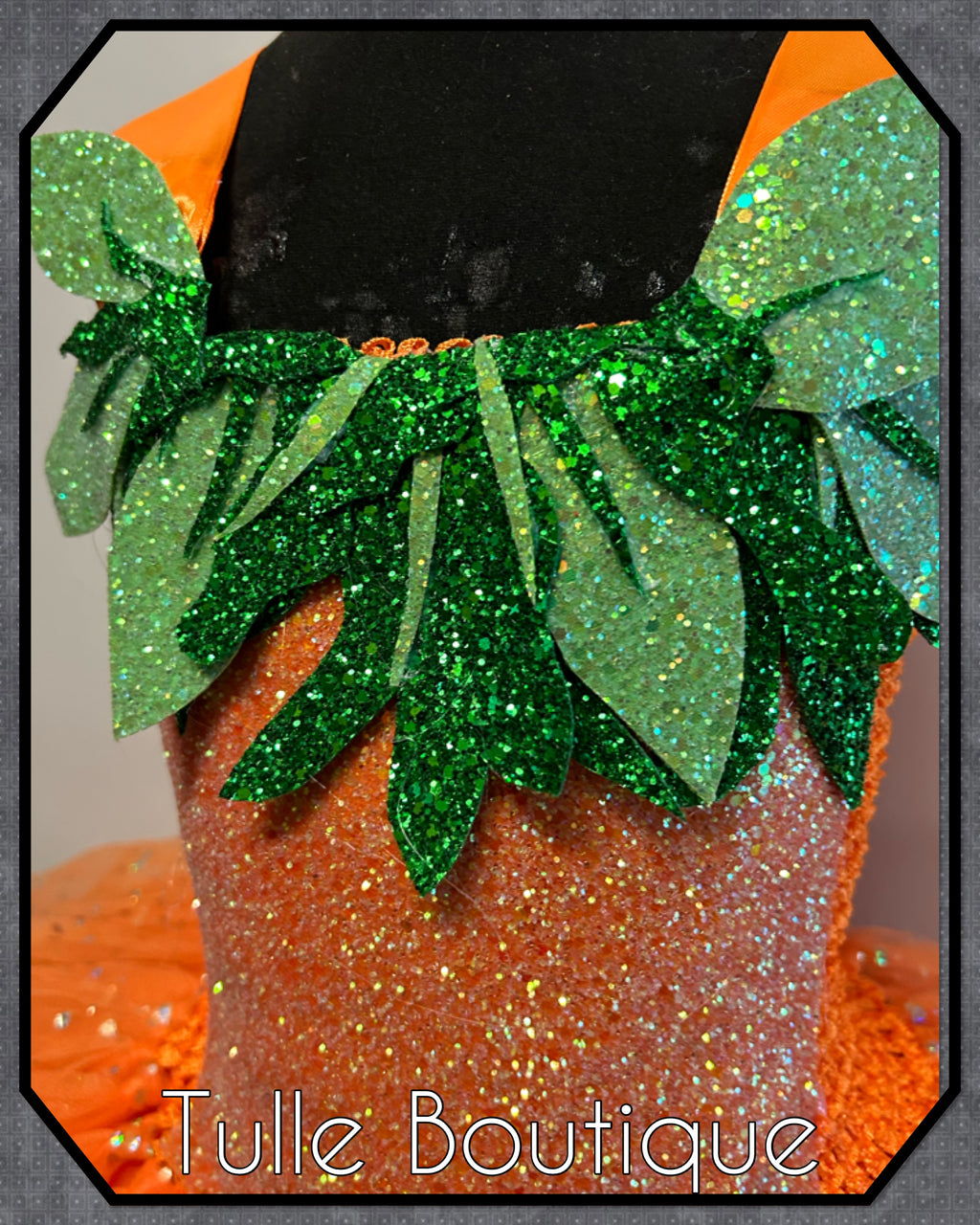 Girls toddlers Sparkly glitter Pumpkin Halloween tutu dress, ballgown, fancy dress costume