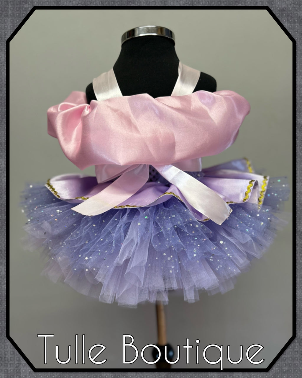 Girls toddlers Rapunzel Pink and lilac Princess tutu dress, birthday ballgown, fancy dress costume