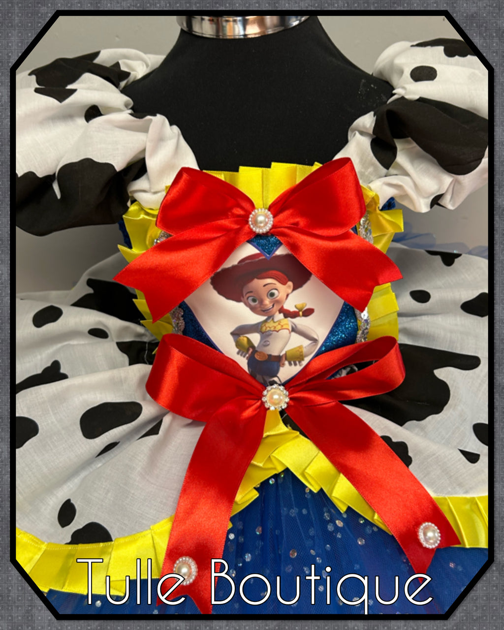 Girls Toddlers Princess Cow girl tutu dress, Jessie ballgown, fancy dress costume