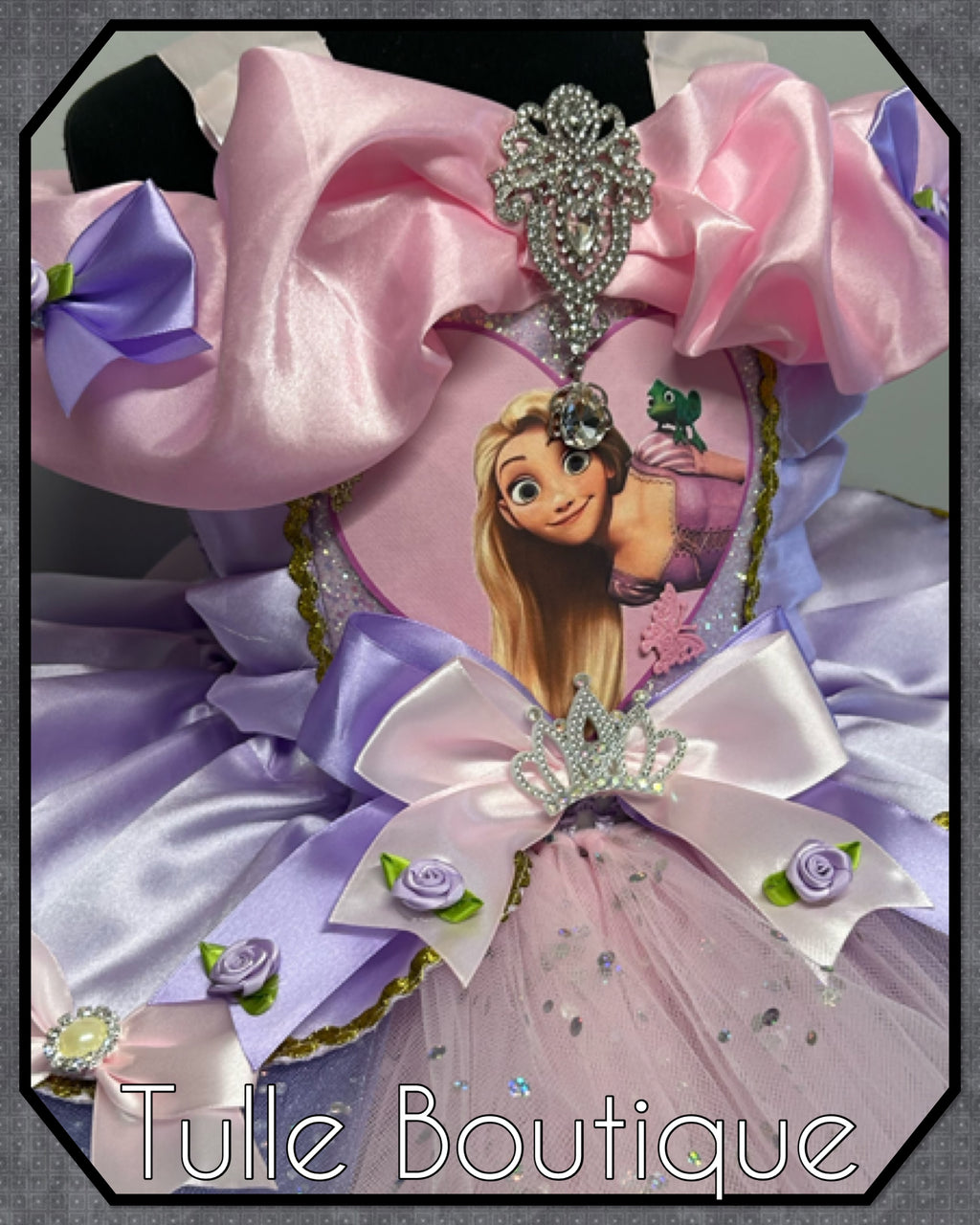 Girls toddlers Rapunzel Pink and lilac Princess tutu dress, birthday ballgown, fancy dress costume