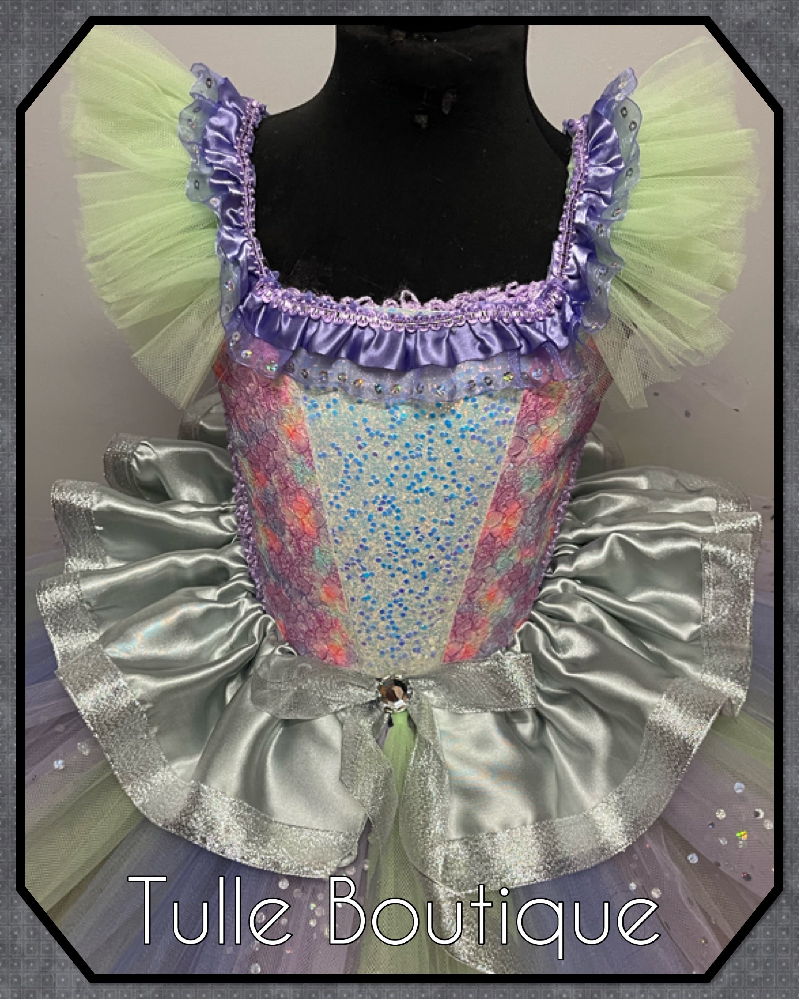 Girls Alien space tutu dress, birthday ballgown, fancy dress costume