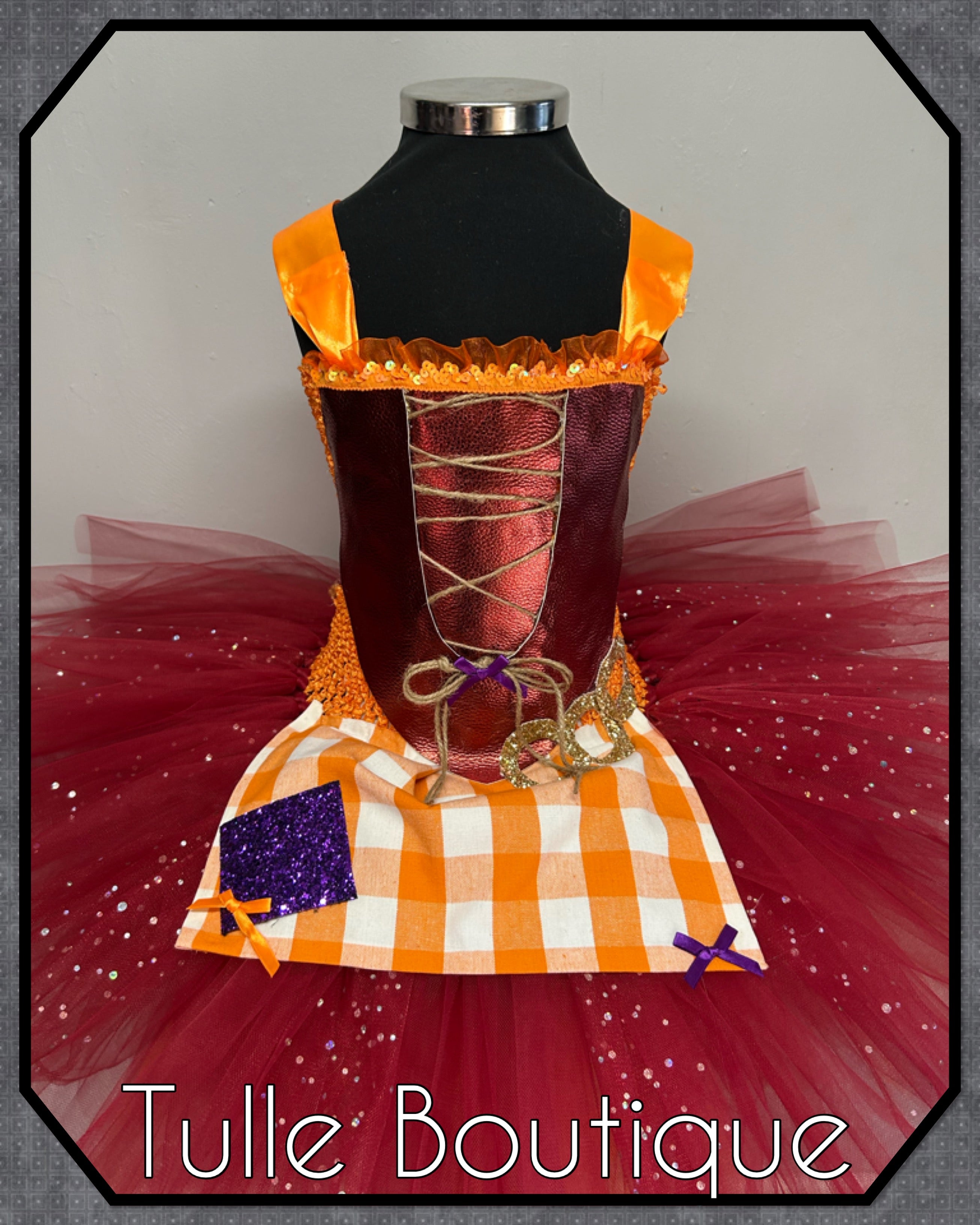 Girls toddlers Halloween Hocus Pocus Mary Sanderson tutu dress, ballgown, fancy dress costume
