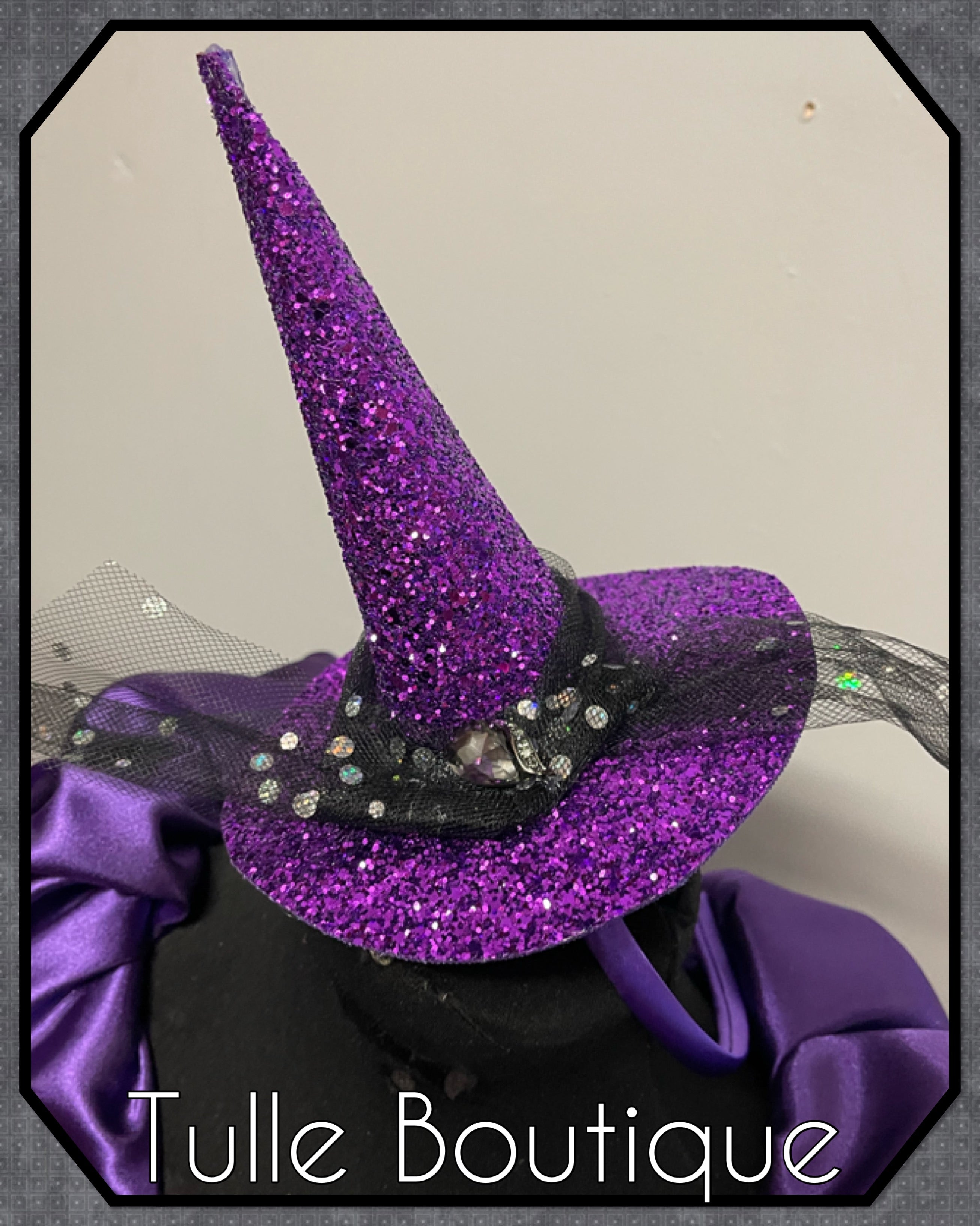 Girls toddlers Halloween witch on a broom tutu dress, ballgown, fancy dress costume