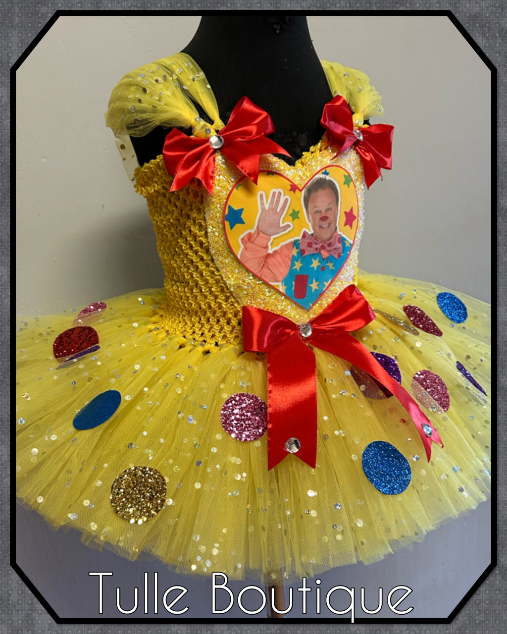 Girls toddlers Mr Tumble sparkle tutu dress, ballgown,fancy dress costume