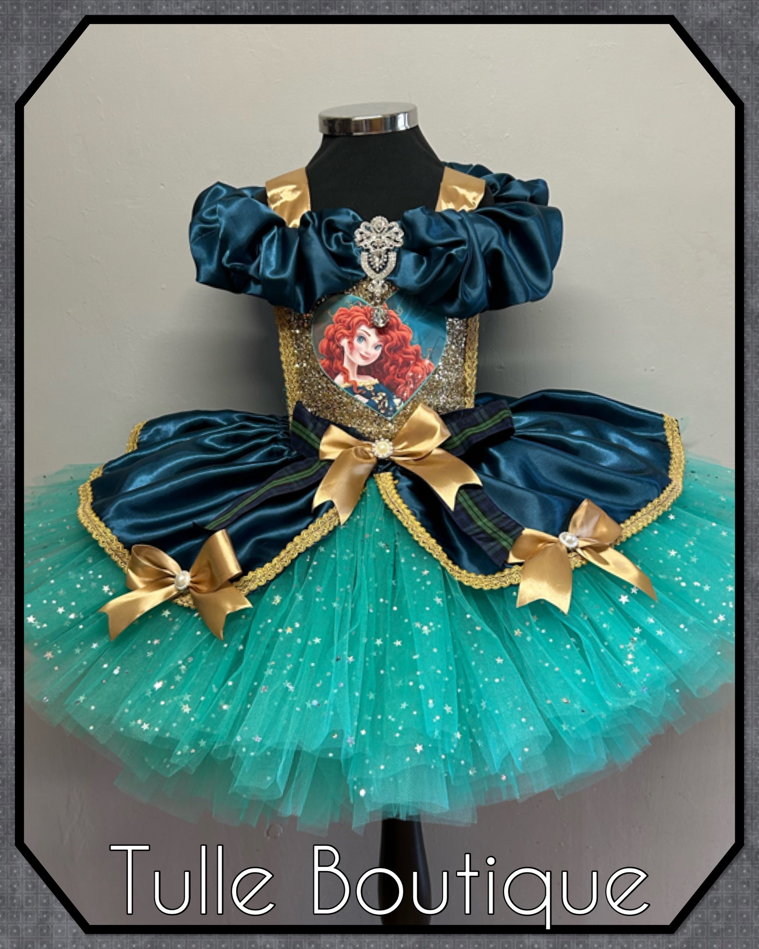 Girls toddlers Brave Princess Merida tutu dress,ballgown, fancy dress costume