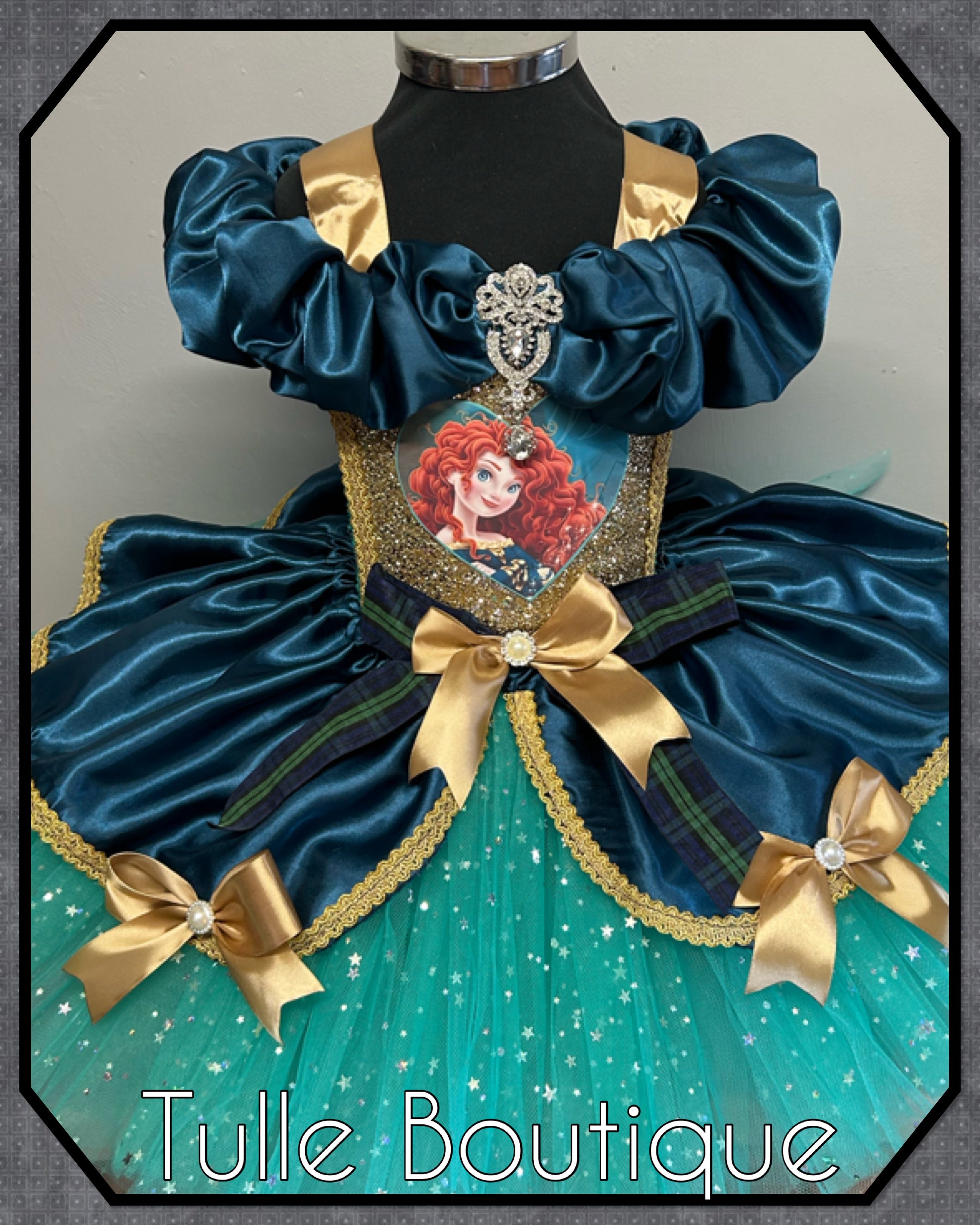 Girls toddlers Brave Princess Merida tutu dress,ballgown, fancy dress costume