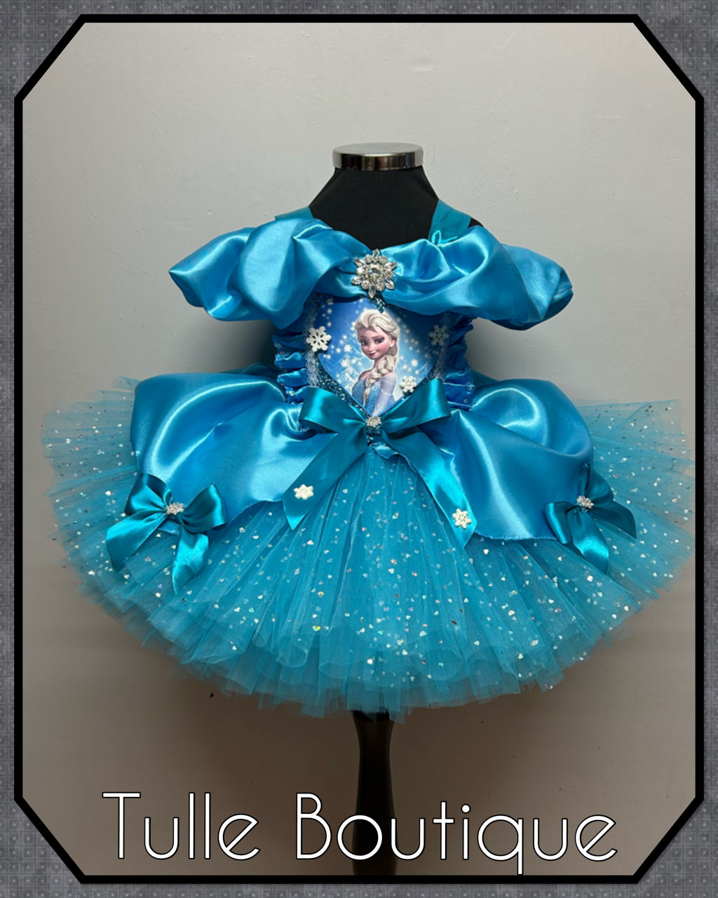 Girls toddlers Princess Elsa tutu dress, frozen ballgown, fancy dress costume