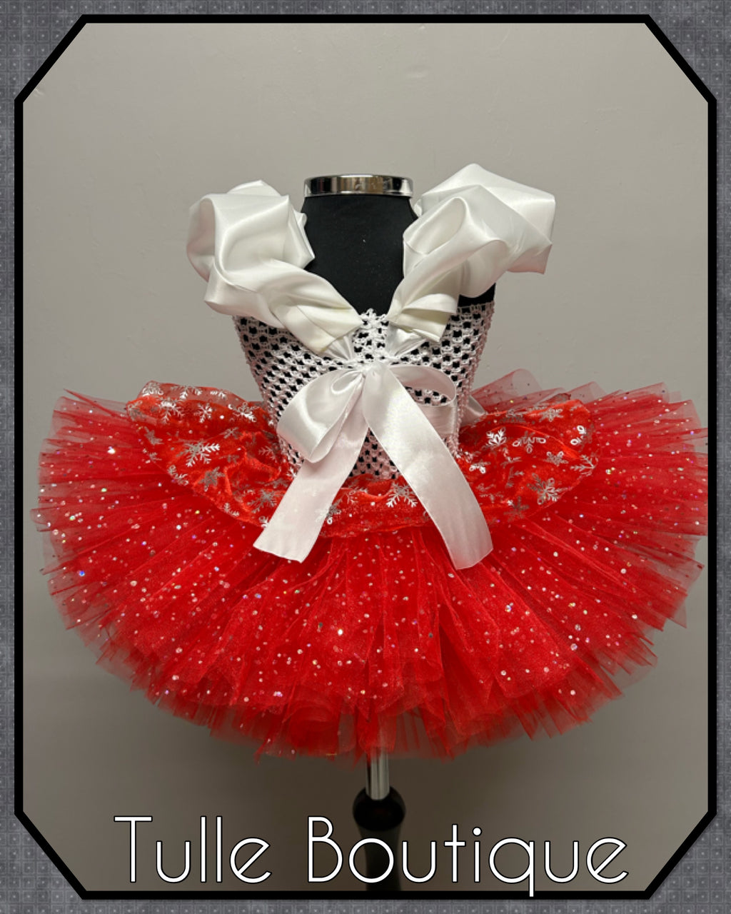 Girls toddlers Christmas Snowflake tutu dress,ballgown, fancy dress costume