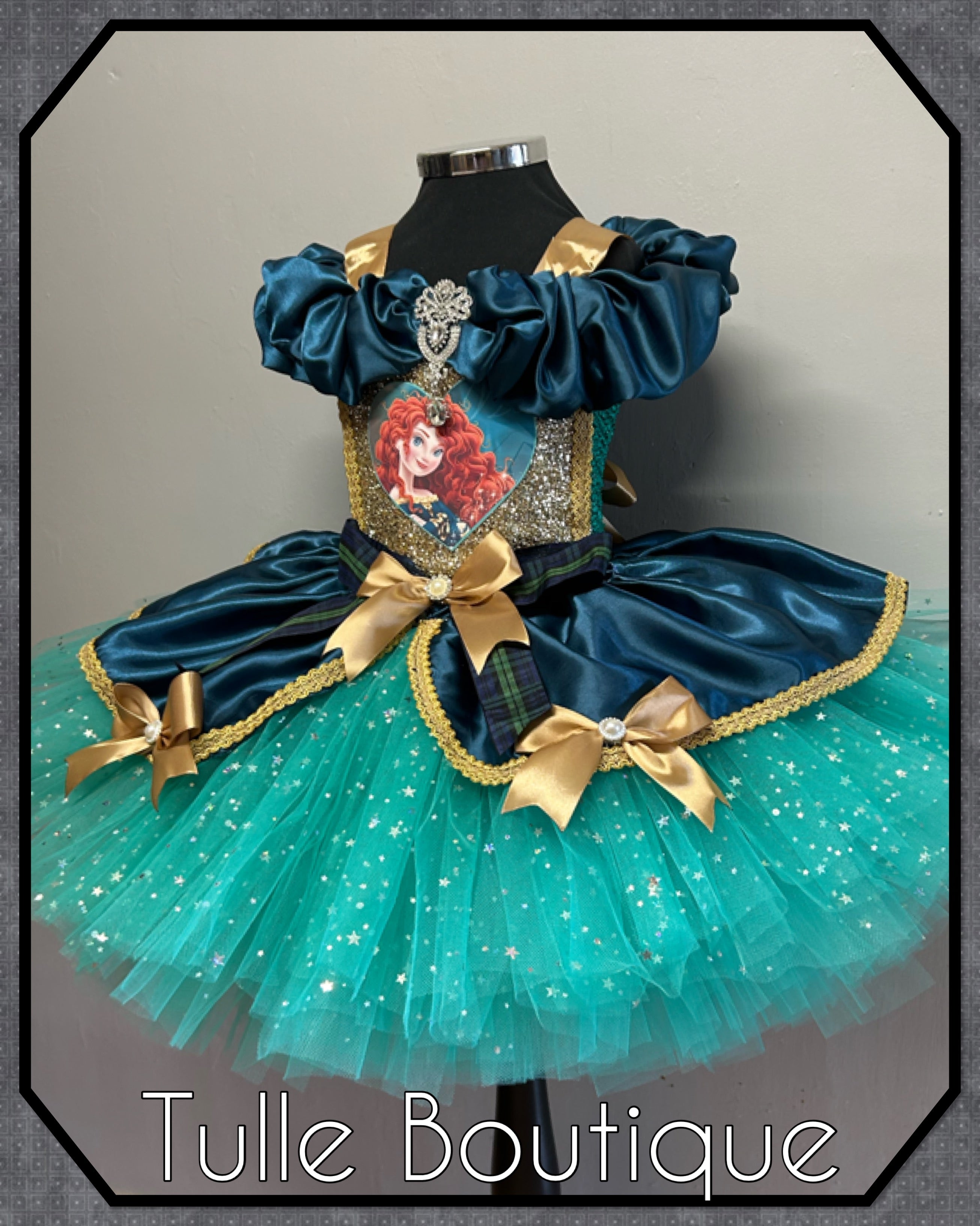 Girls toddlers Brave Princess Merida tutu dress,ballgown, fancy dress costume
