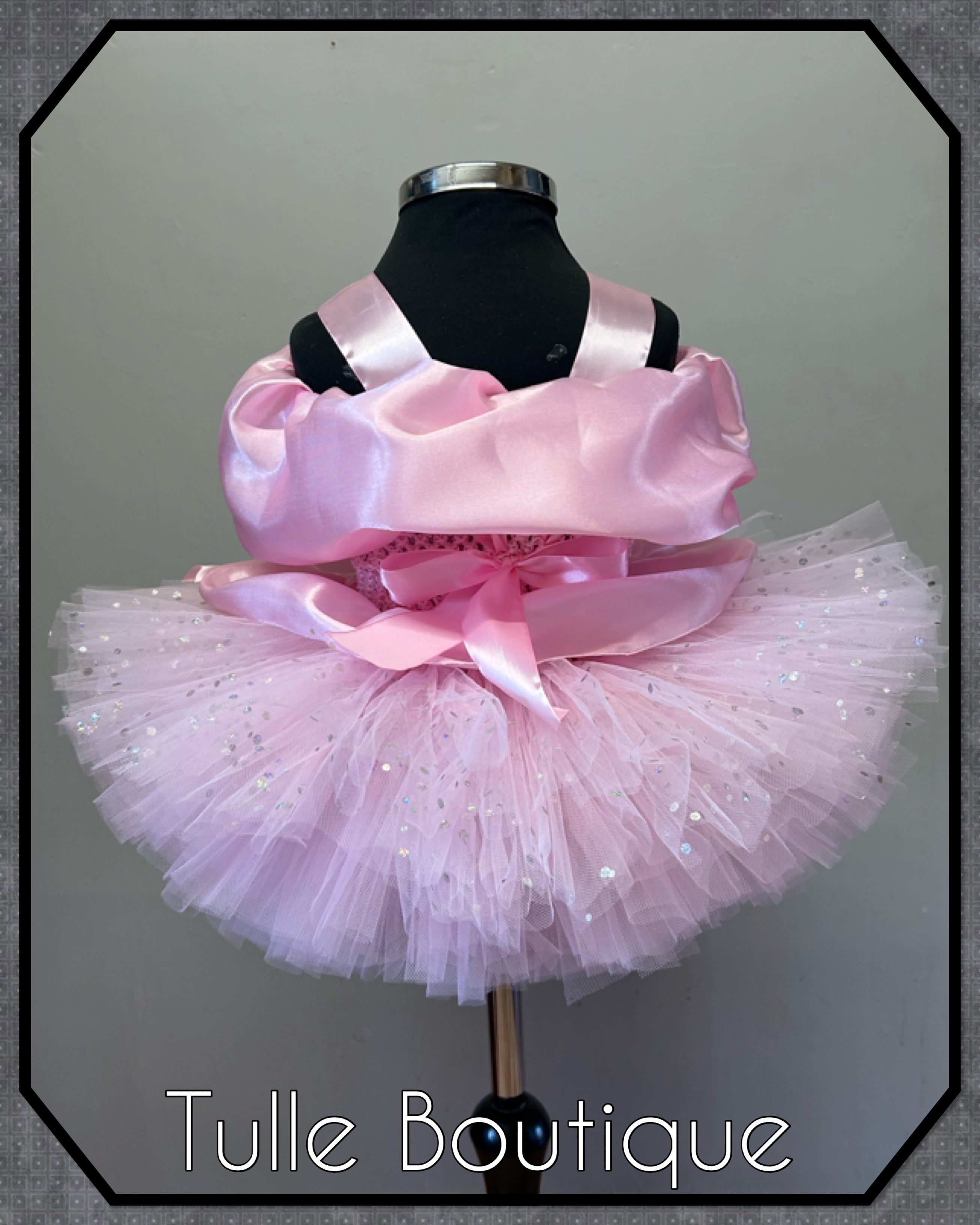 Girls toddlers Princess pink ‘One’ tutu dress, first birthday ballgown,