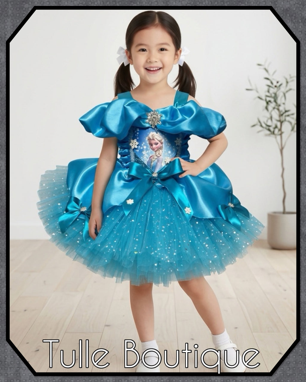 Girls toddlers Princess Elsa tutu dress, frozen ballgown, fancy dress costume