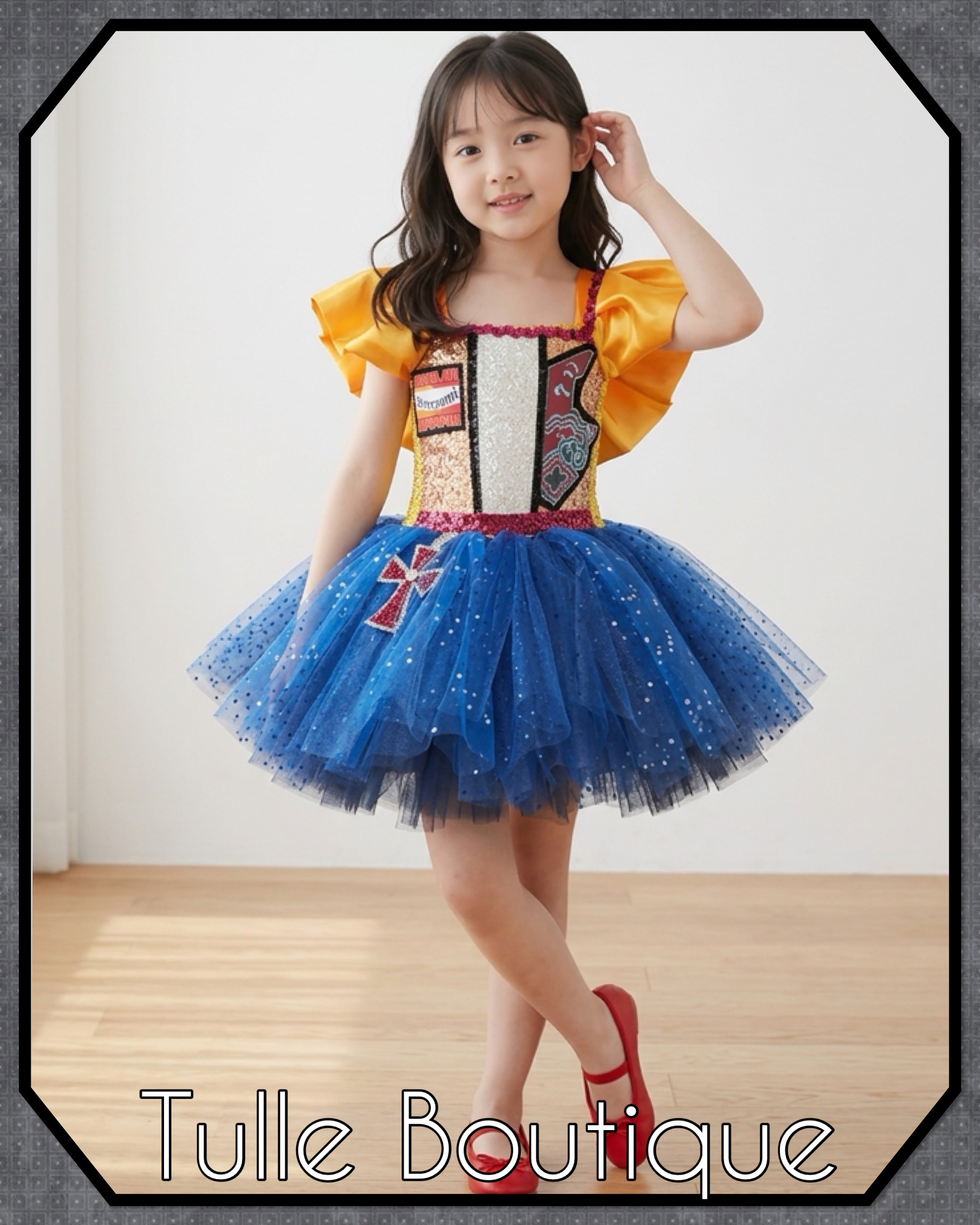 Girls toddlers Kpop Demon hunters Rumi tutu dress, ballgown, fancy dress costume