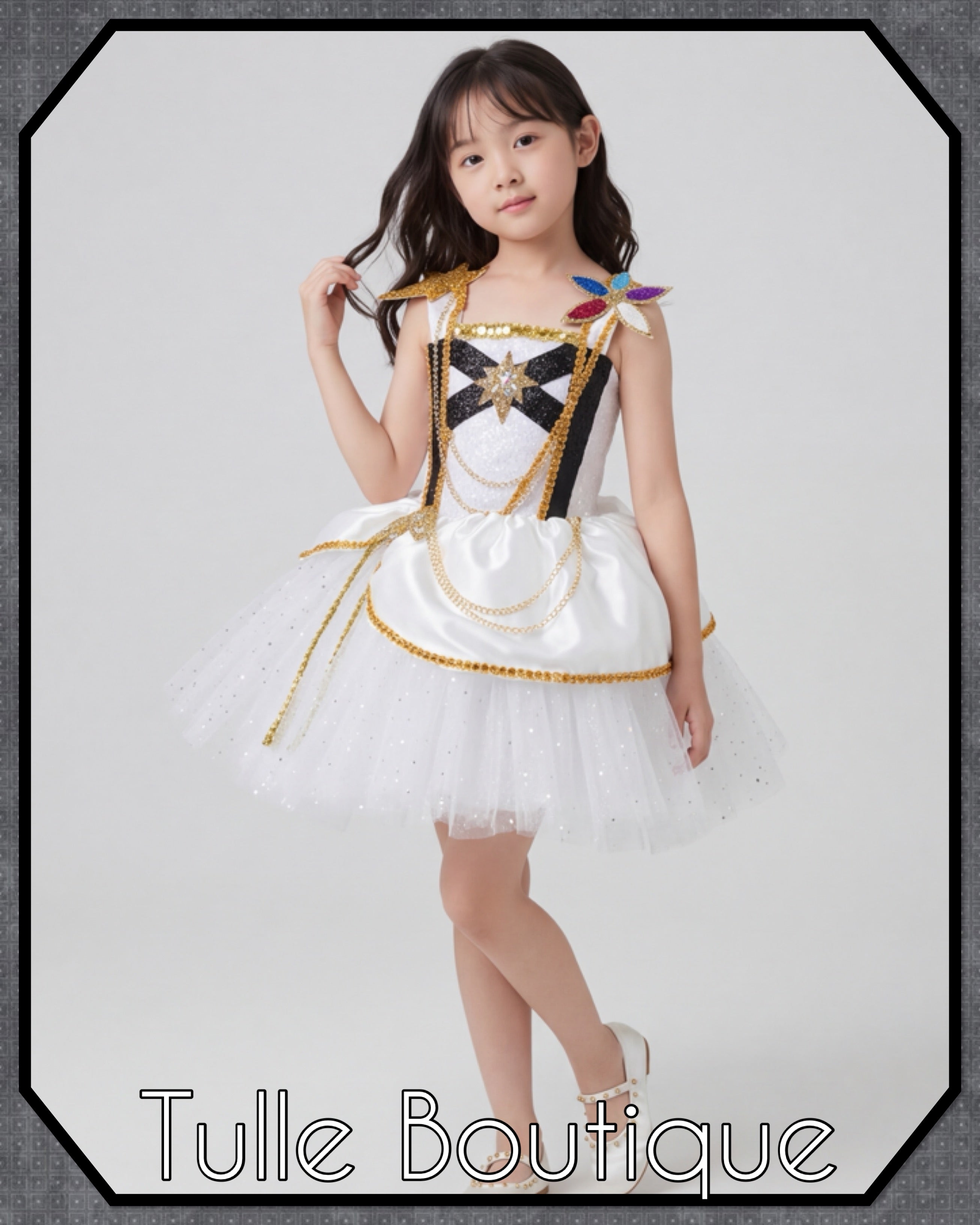 Girls toddlers Kpop Demon hunters Rumi Golden tutu dress, ballgown, fancy dress costume