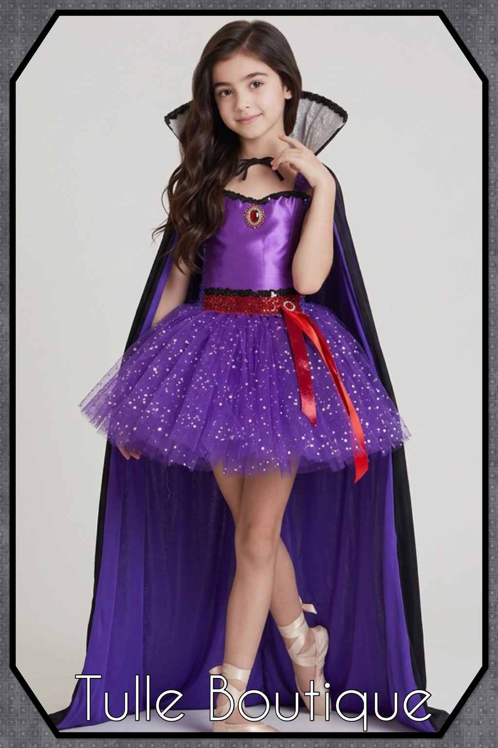 Girls toddlers Evil Queen tutu dress, ballgown, fancy dress costume