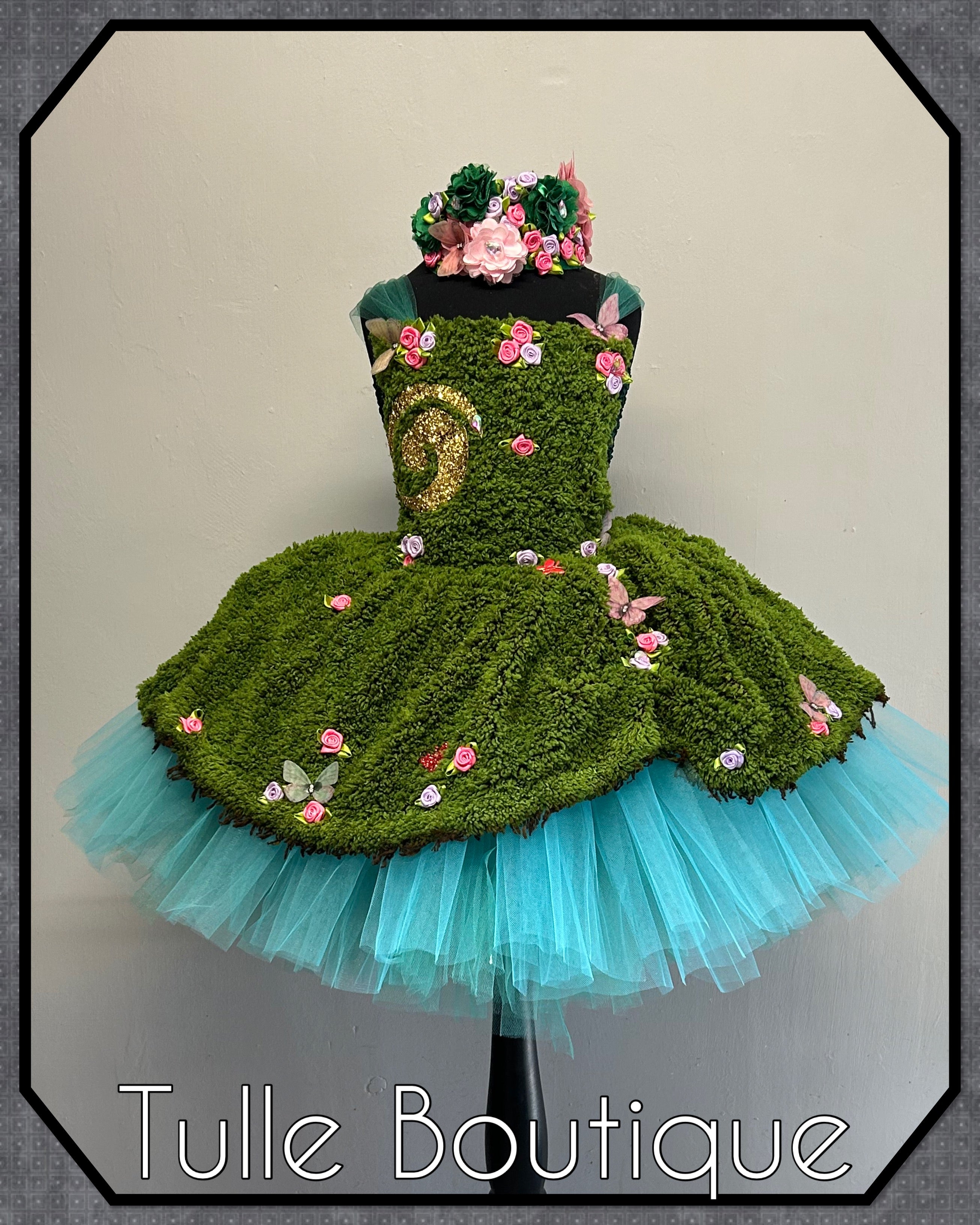 Girls toddlers Moana Te Fiti tutu dress, fancy dress costume