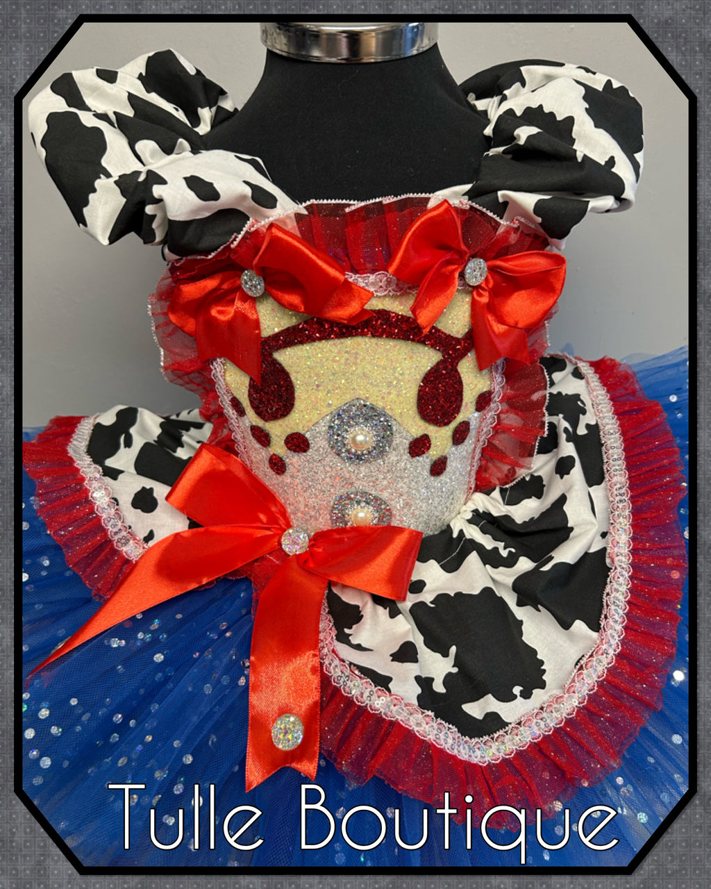 Girls toddlers Jessie cowgirl tutu dress, ballgown, fancy dress costume