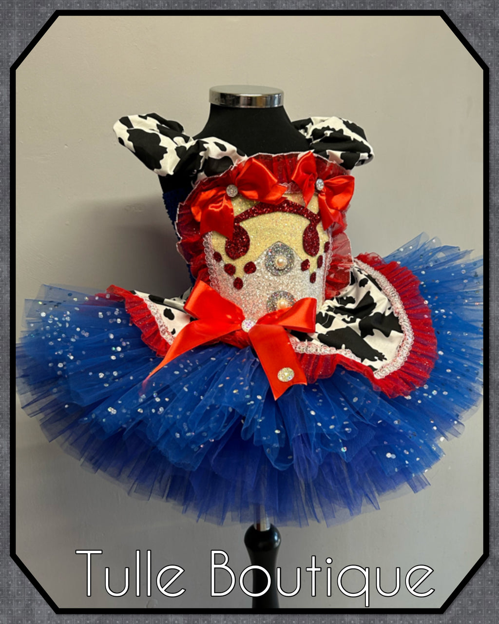 Girls toddlers Jessie cowgirl tutu dress, ballgown, fancy dress costume