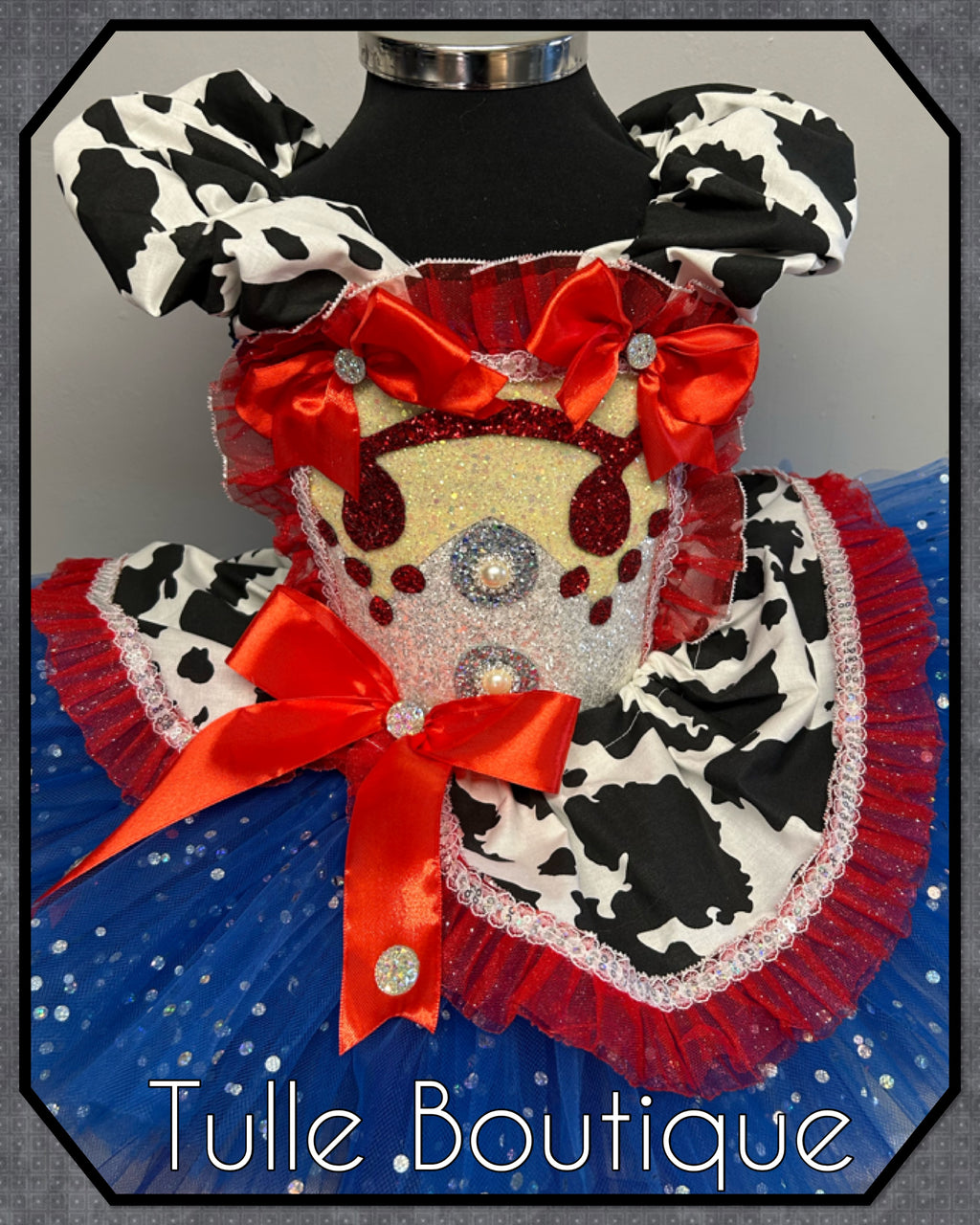 Girls toddlers Jessie cowgirl tutu dress, ballgown, fancy dress costume