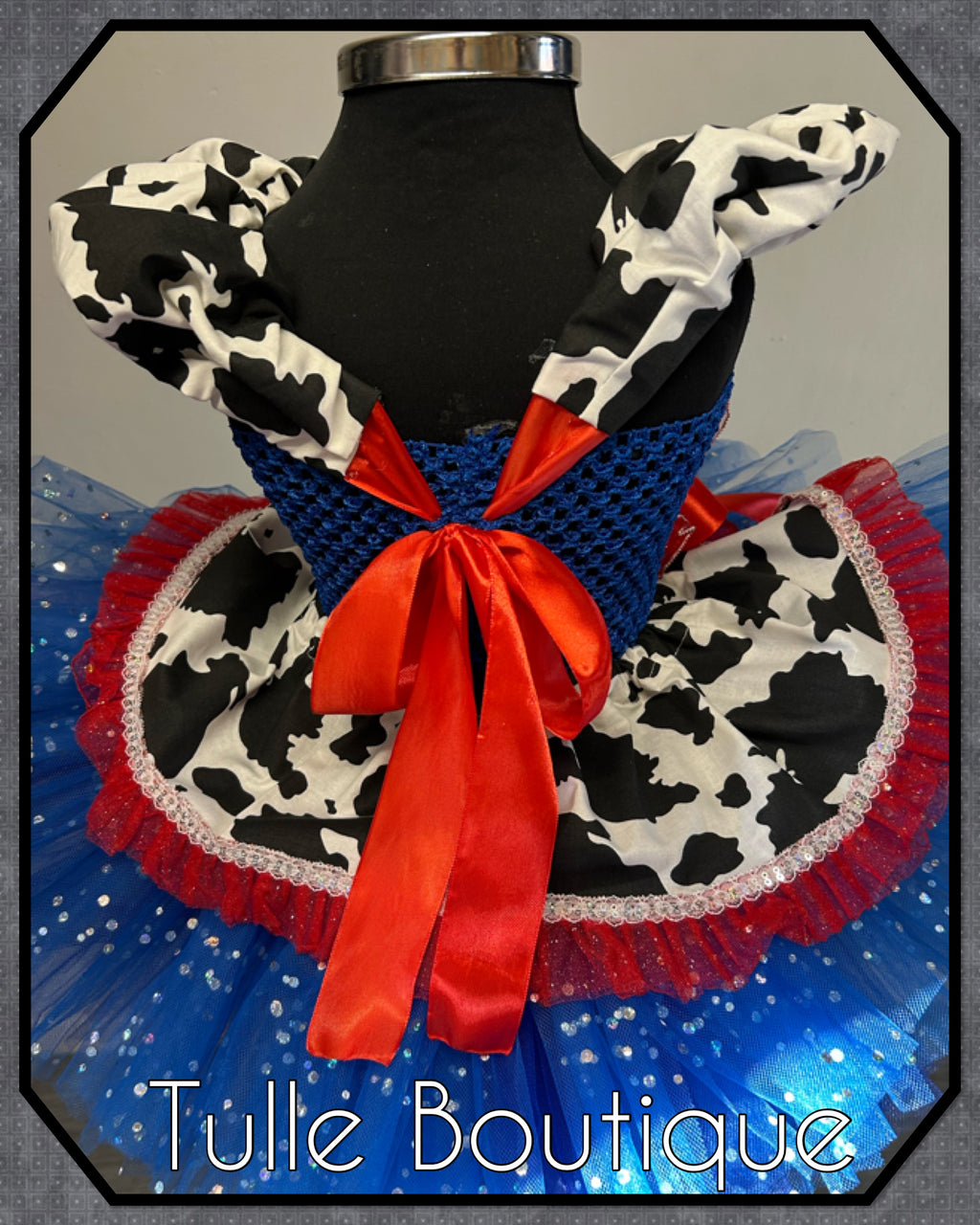 Girls toddlers Jessie cowgirl tutu dress, ballgown, fancy dress costume