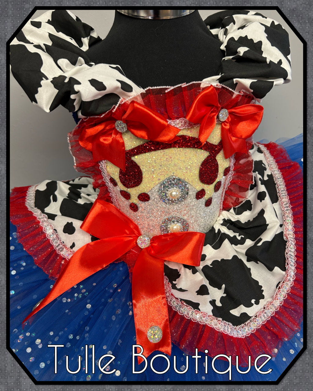 Girls toddlers Jessie cowgirl tutu dress, ballgown, fancy dress costume