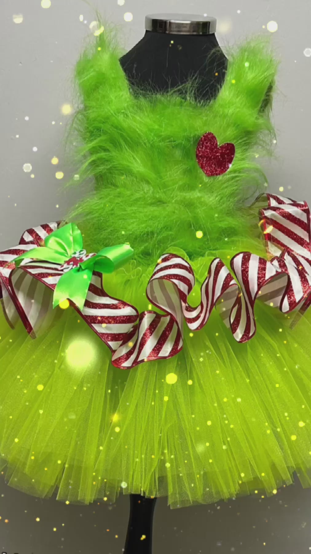 Girls toddlers The Grinch Christmas tutu dress, ballgown, fancy dress costume